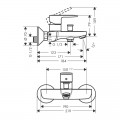 Змішувач для ванни Hansgrohe VERNIS BLEND 71440000 - Фото 1